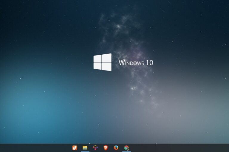 FalconX desktop, center taskbar icons, windows