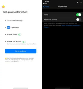 install custom fonts on iOS, enable font settings on iPhone