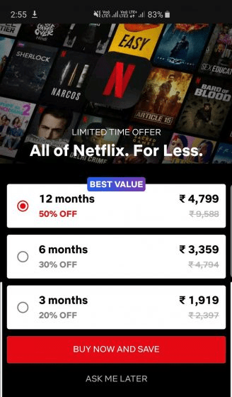 netflix india, netflix lifetime subscription price, netflix india plans, netflix indian plans, netflix hd plans in india