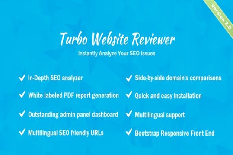 Turbo Website Reviewer, seo analysis tool, turbo seo tools, website reviewer