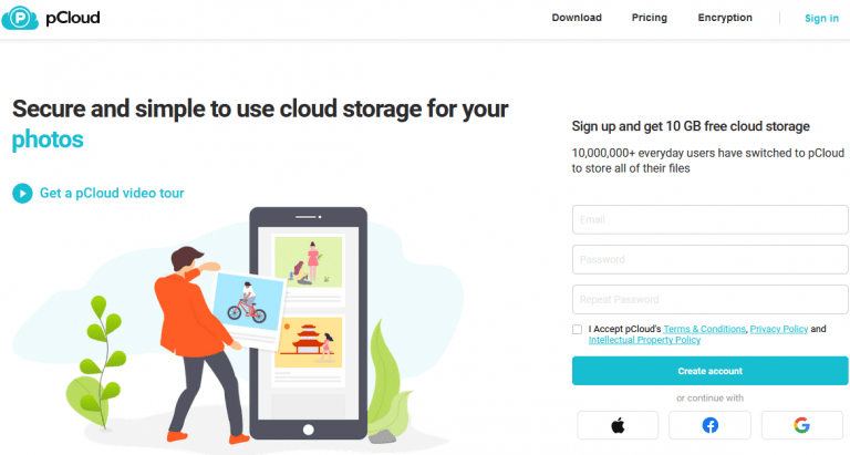 pCloud, google drive alternatives