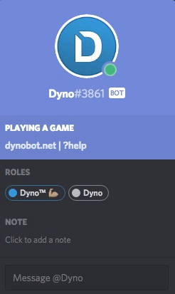 dyno commands, dynobot, most useful discord bots, discord must have bots, discord bots