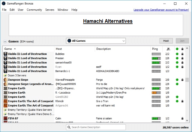 GameRanger Hamachi Alternatives, gameranger, hamachi alternatives
