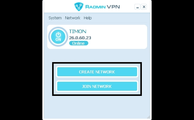 Radmin VPN, hamachi, evolvehq com