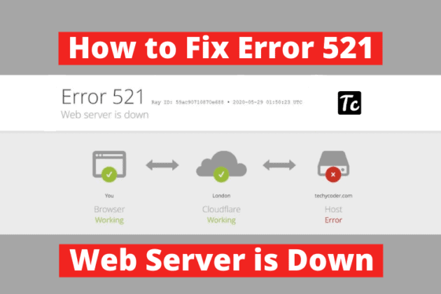 Cloudflare Error 521 Web Server is Down - Detailed Guide!