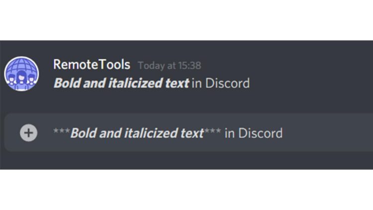 how to bold your text in discord server