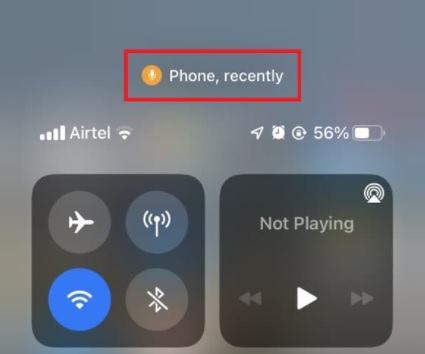 turn off orange dot on iPhone