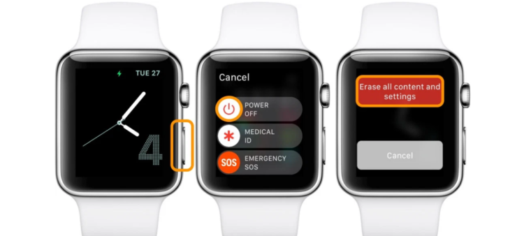 unpair your apple watch without iPhone